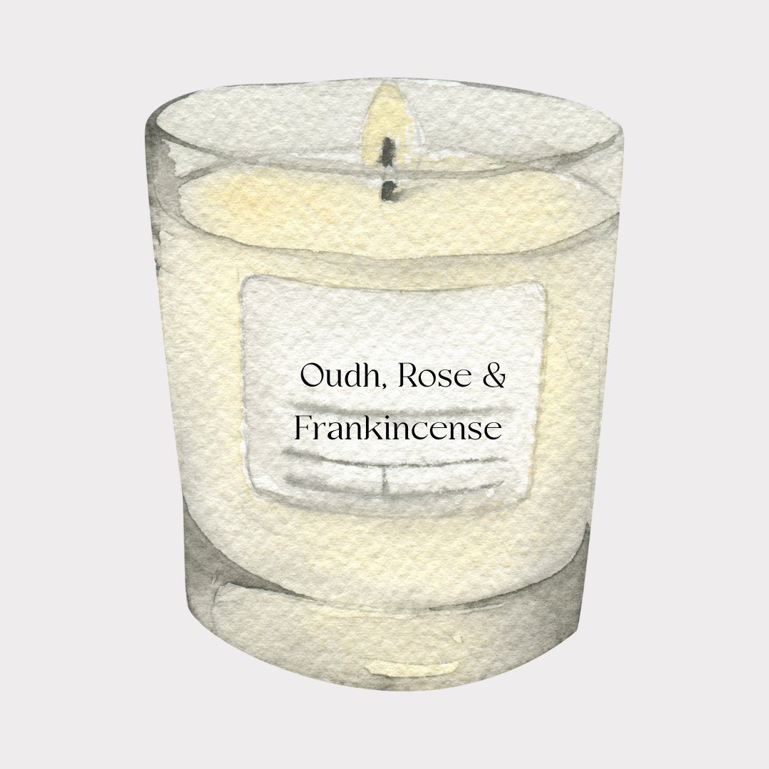 Oudh, Rose & Frankincense Soy Candle – Lola Darcy