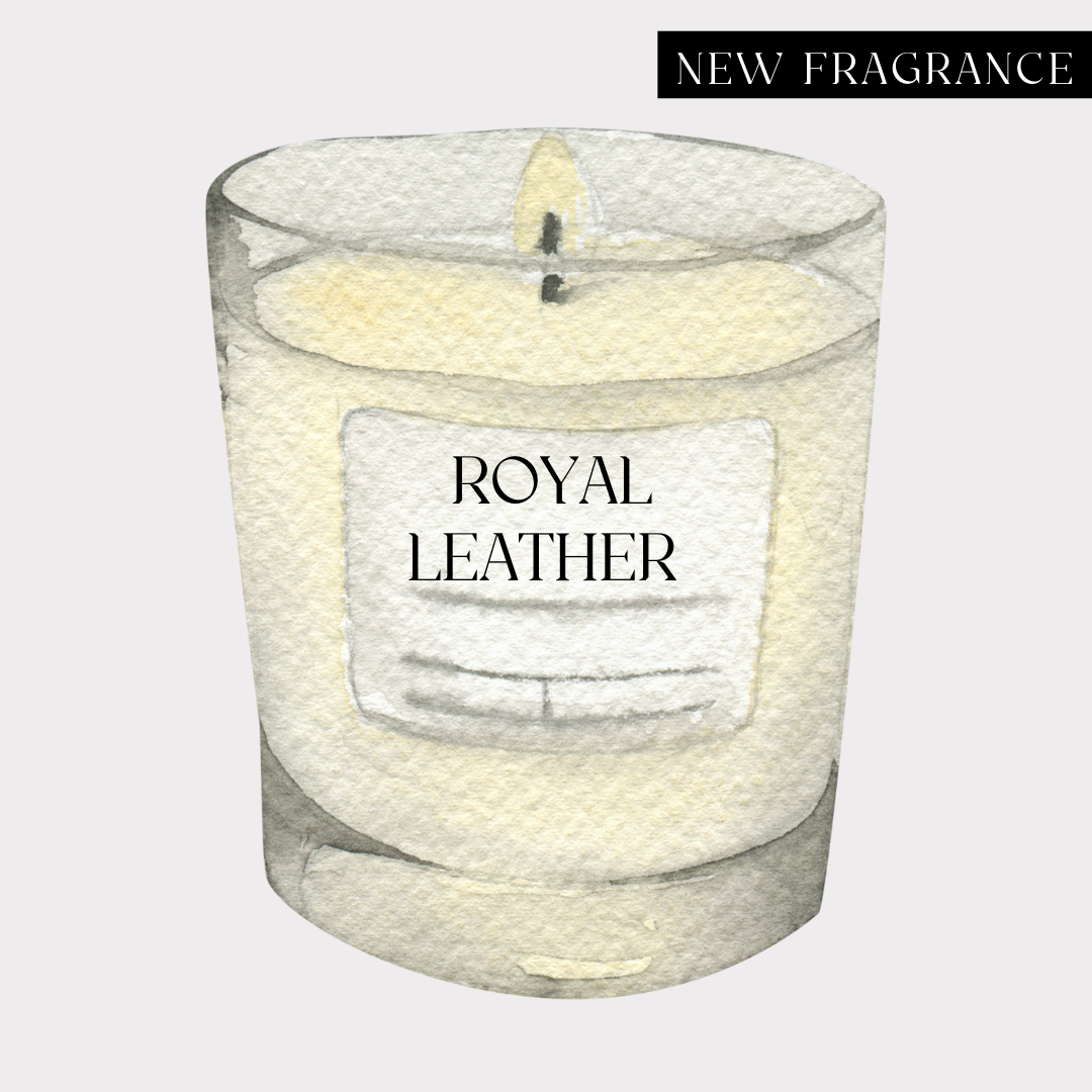 Royal Leather Soy Candle