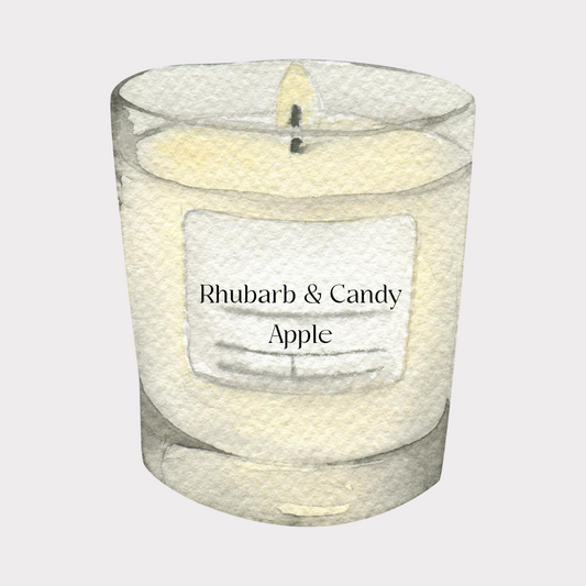 Rhubarb & Candy Apple Soy Candle